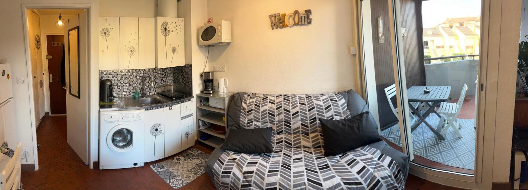 Appartement Kanumera Barcares, Vue Mer, Balcon Et Parking Prive